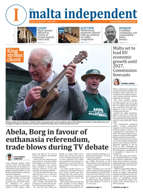 Cover of Malta Independent