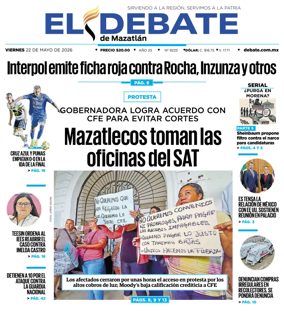 Cover of El Debate de Mazatlan