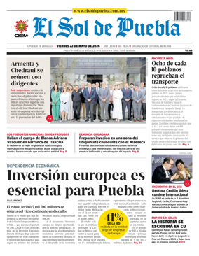 Cover of El Sol de Puebla