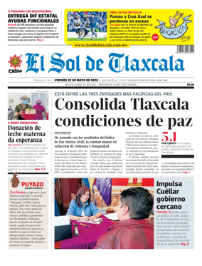 Cover of El Sol de Tlaxcala