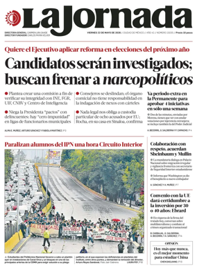 Cover of La Jornada