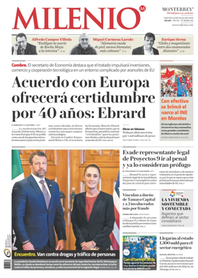 Cover of Milenio Monterrey