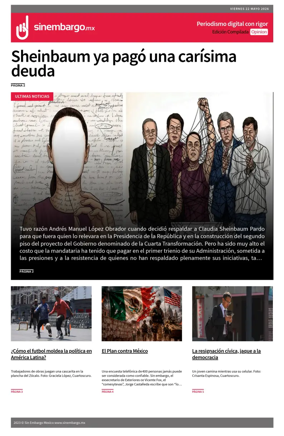 Cover of Sin Embargo Opinion