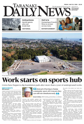 Cover of Taranaki Daily News