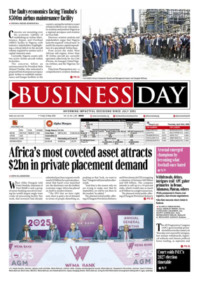 Cover of Business Day (Nigeria)