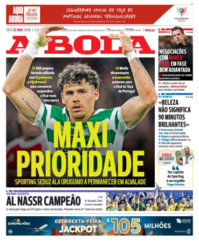 Cover of A BOLA (Portuguese)