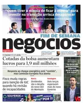 Cover of Jornal de Negocios