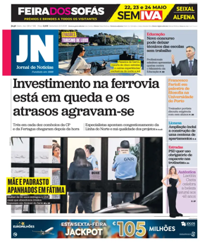 Cover of Jornal de Noticias