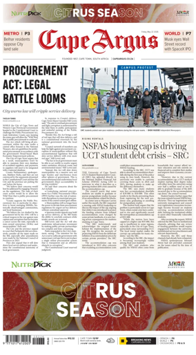 Cover of Cape Argus