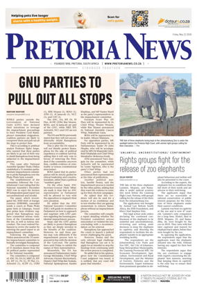 Cover of Pretoria News