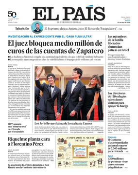 Cover of El Pais Madrid