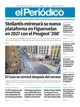 Cover of El Periodico Aragon