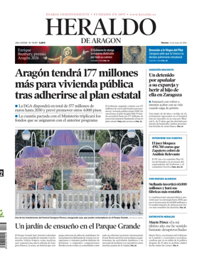 Cover of Heraldo de Aragon
