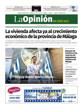 Cover of La Opinion de Malaga