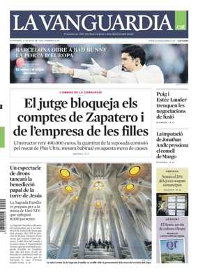 Cover of La Vanguardia (Catala)