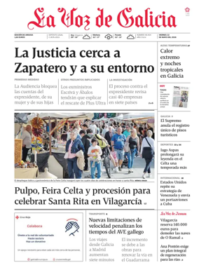 Cover of La Voz de Galicia (Arousa)