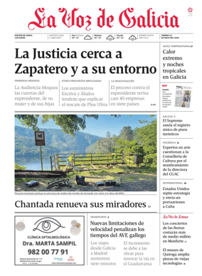 Cover of La Voz de Galicia (Monforte)