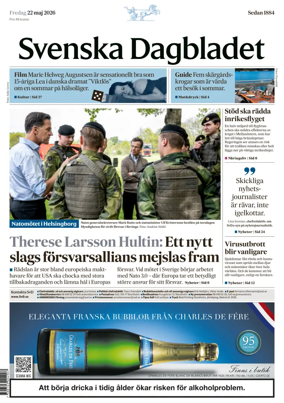 Cover of Svenska Dagbladet