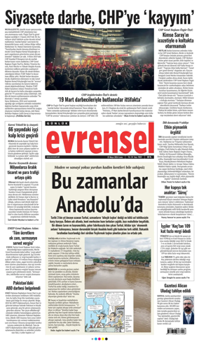 Cover of Evrensel Gazetesi