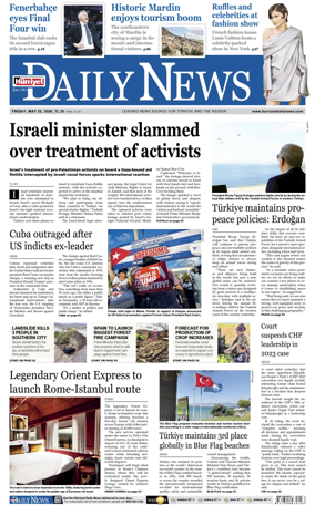 Cover of Hurriyet Daily News & Economic Review