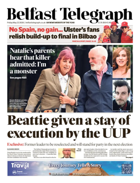 Cover of Belfast Telegraph