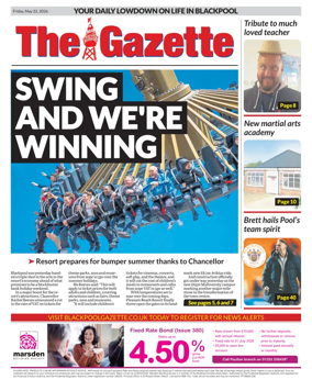 Cover of Blackpool Gazette