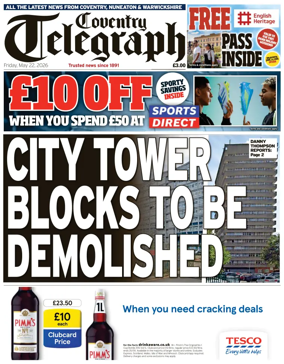 Cover of Coventry Telegraph