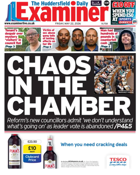 Cover of Huddersfield Daily Examiner