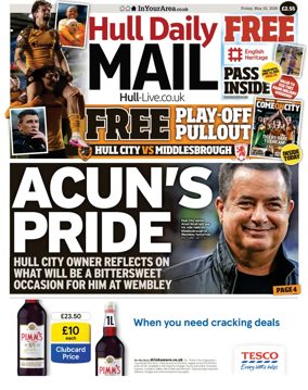 Cover of Hull Daily Mail