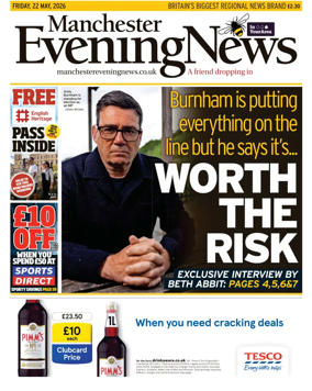 Cover of Manchester Evening News