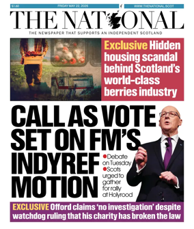 Cover of The National (Scotland)