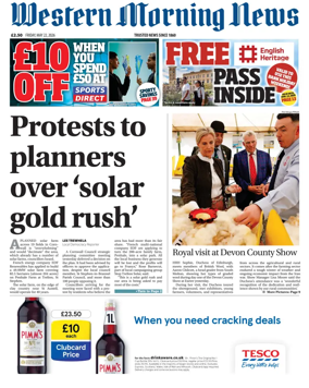 Cover of Western Morning News