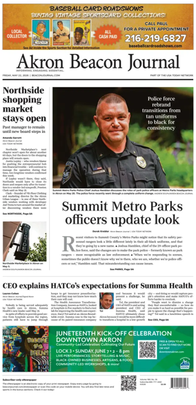 Cover of Akron Beacon Journal
