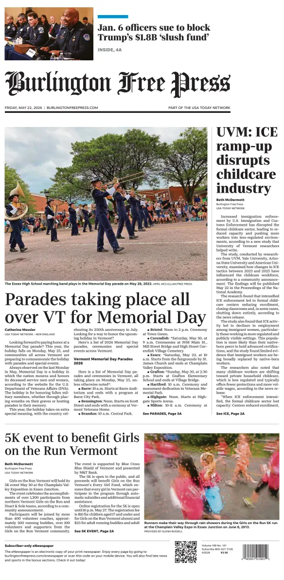 Cover of Burlington Free Press