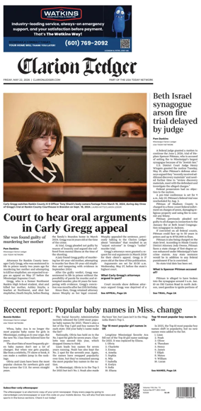 Cover of Clarion Ledger
