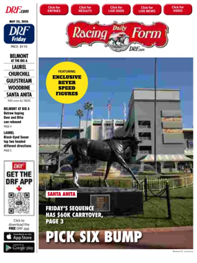 Cover of Daily Racing Form National Digital Edition