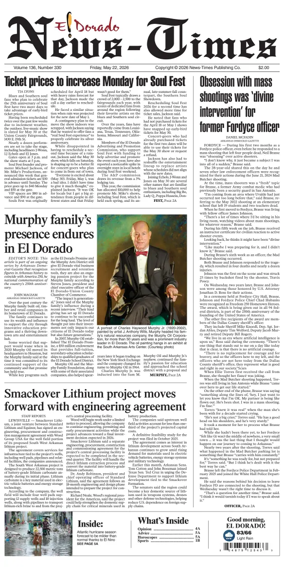 Cover of El Dorado News-Times (VCID - Camden News)