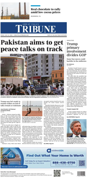 Cover of Great Falls Tribune