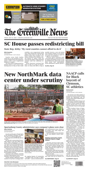 Cover of The Greenville News
