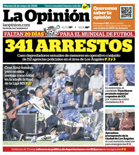 Cover of La Opinion