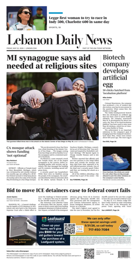 Cover of Lebanon Daily News