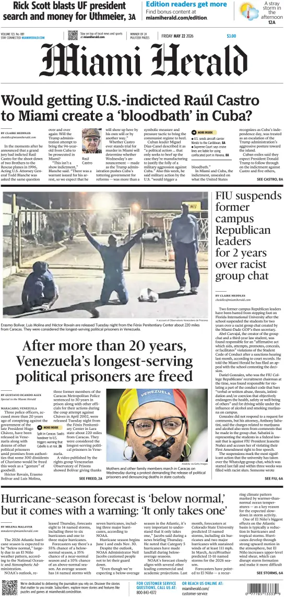 Cover of Miami Herald