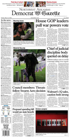 Cover of Northwest Arkansas Democrat-Gazette
