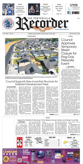Cover of Porterville Recorder