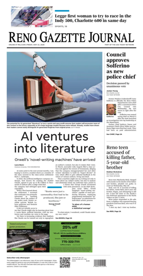Cover of Reno Gazette Journal