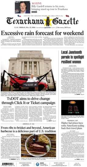 Cover of Texarkana Gazette