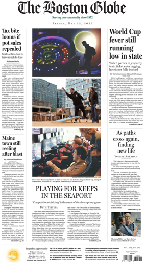 Cover of The Boston Globe