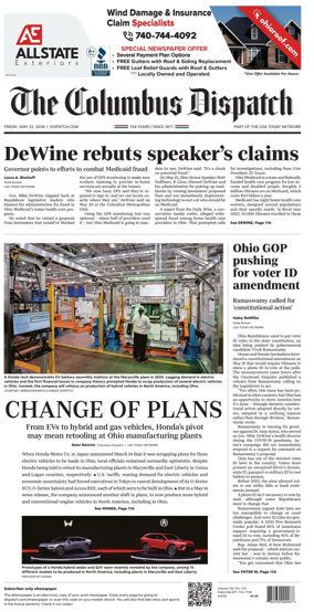 Cover of The Columbus Dispatch