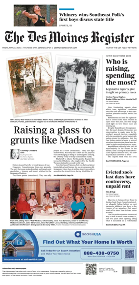 Cover of The Des Moines Register