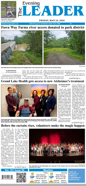 Cover of The Evening Leader